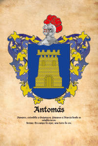 Escudo heráldico del apellido Antomás