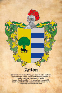 Escudo heráldico del apellido ANTON