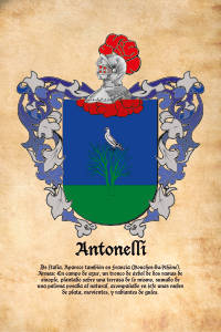 Escudo heráldico del apellido Antonelli