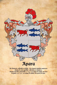 Escudo heráldico del apellido APARA
