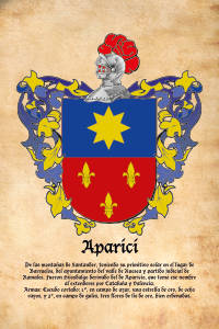 Escudo heráldico del apellido APARICI