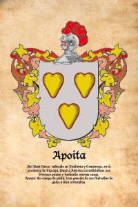 Escudo heráldico del apellido APOITA