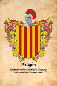 Escudo heráldico del apellido ARAGON