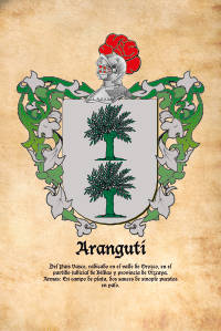 Escudo heráldico del apellido Aranguti