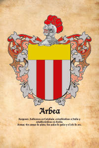 Escudo heráldico del apellido ARBEA