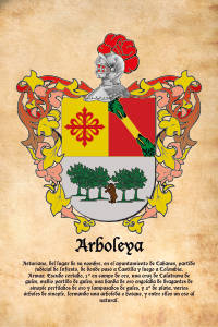 Escudo heráldico del apellido ARBOLEYA