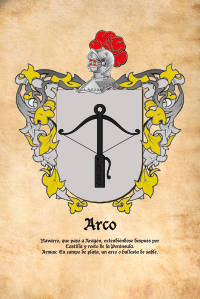 Escudo heráldico del apellido ARCO