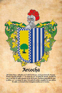 Escudo heráldico del apellido ARCOCHA