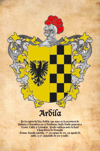 Escudo heráldico del apellido ARDILA