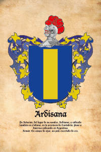 Escudo heráldico del apellido Ardisana