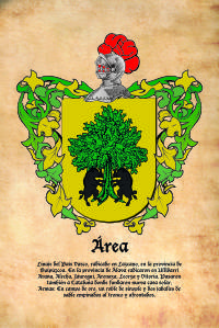 Escudo heráldico del apellido Área