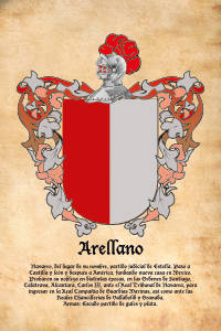 Escudo heráldico del apellido ARELLANO