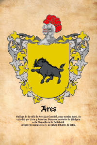 Escudo heráldico del apellido ARES