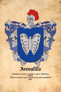 Escudo heráldico del apellido AREVALILLO