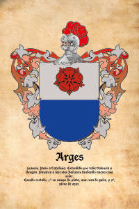 Escudo heráldico del apellido ARGES