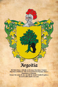 Escudo heráldico del apellido ARGOITIA
