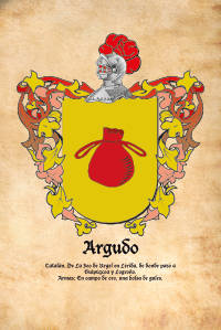 Escudo heráldico del apellido ARGUDO