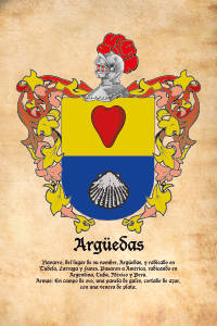 Escudo heráldico del apellido ARGUEDAS