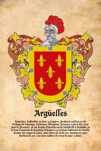 Escudo heráldico del apellido ARGUELLES