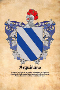 Escudo heráldico del apellido Arguiñano