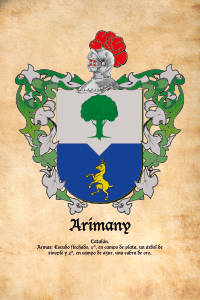 Escudo heráldico del apellido ARIMANY