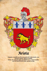 Escudo heráldico del apellido ARISTA
