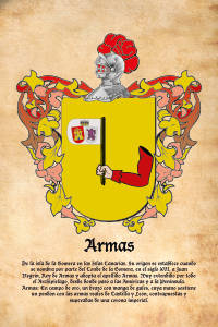 Escudo heráldico del apellido ARMAS