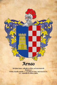Escudo heráldico del apellido ARNAO