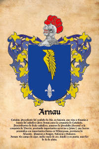 Escudo heráldico del apellido ARNAU