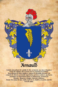 Escudo heráldico del apellido ARNAULD