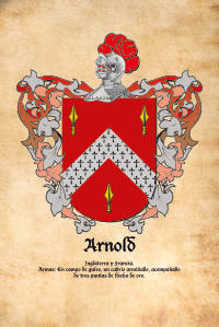 Escudo heráldico del apellido ARNOLD