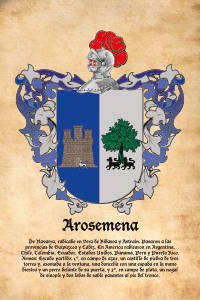 Escudo heráldico del apellido AROSEMENA