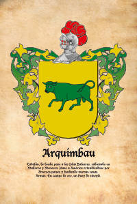 Escudo heráldico del apellido ARQUIMBAU