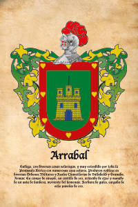 Escudo heráldico del apellido ARRABAL