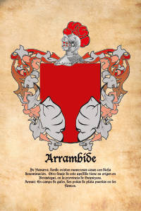 Escudo heráldico del apellido ARRAMBIDE