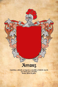 Escudo heráldico del apellido ARRANZ