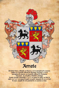 Escudo heráldico del apellido ARRATE