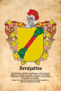 Escudo heráldico del apellido Arrazattee