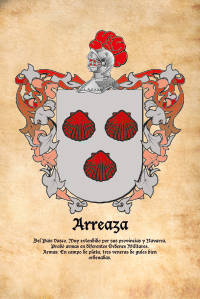 Escudo heráldico del apellido ARREAZA