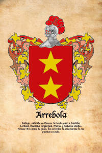Escudo heráldico del apellido ARREBOLA