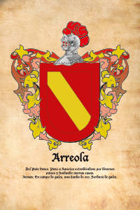 Escudo heráldico del apellido ARREOLA