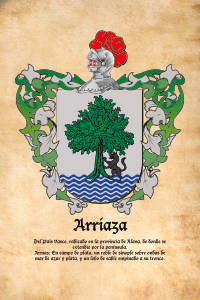 Escudo heráldico del apellido ARRIAZA