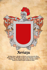 Escudo heráldico del apellido ARRIAZU