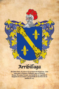 Escudo heráldico del apellido ARRIBILLAGA