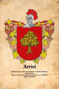 Escudo heráldico del apellido ARRIVI