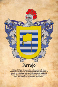 Escudo heráldico del apellido ARROJO