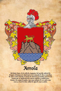 Escudo heráldico del apellido ARROLA