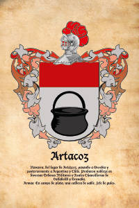 Escudo heráldico del apellido ARTACOZ