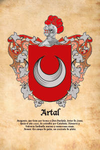 Escudo heráldico del apellido ARTAL