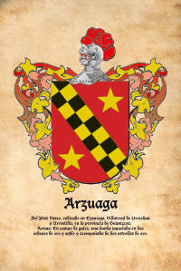 Escudo heráldico del apellido ARZUAGA